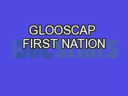 GLOOSCAP FIRST NATION
