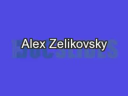 Alex Zelikovsky