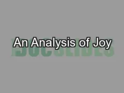 An Analysis of Joy