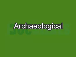 Archaeological