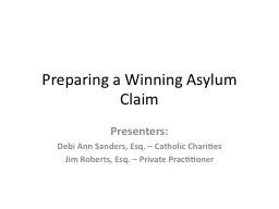 Preparing a Winning Asylum Claim