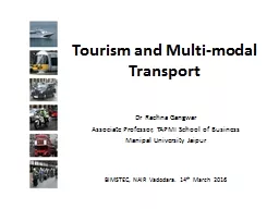 Tourism and Multi-modal Transport