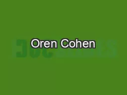 Oren Cohen
