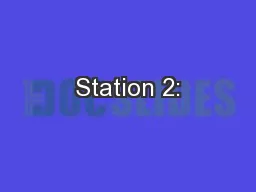Station 2: