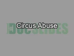 Circus Abuse