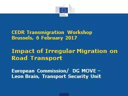 CEDR Transmigration Workshop