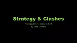 Strategy & Clashes