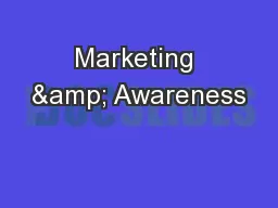Marketing & Awareness