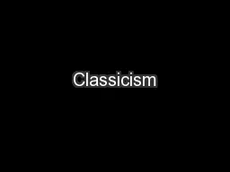 Classicism