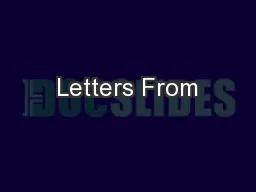 Letters From