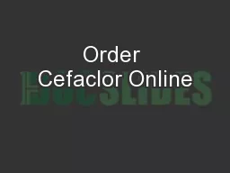 Order Cefaclor Online
