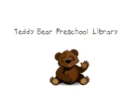 Teddy Bear Preschool Library