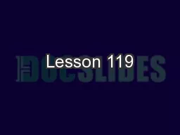 Lesson 119