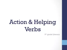Action & Helping Verbs