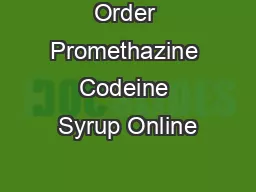 Order Promethazine Codeine Syrup Online