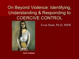 On Beyond Violence: Identifying, Understanding & Respon