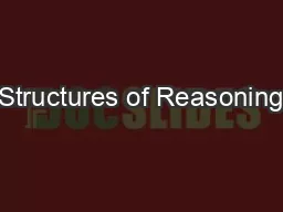 Structures of Reasoning