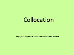 a presentation collocation