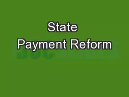 State Payment Reform