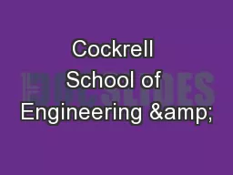 Cockrell School of Engineering &