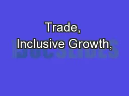 Trade, Inclusive Growth,