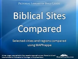 Biblical Sites Compared