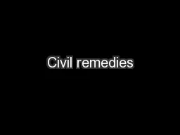 Civil remedies