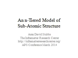 An n-Tiered Model of Sub-Atomic Structure