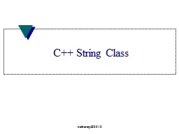 C++ String Class