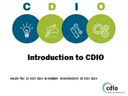 Introduction to CDIO