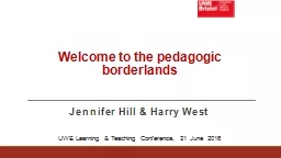 Welcome to the pedagogic borderlands