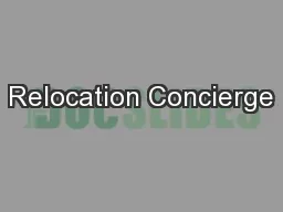 Relocation Concierge