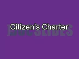 Citizen’s Charter