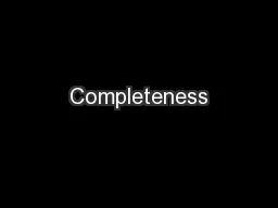 Completeness