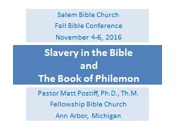 Slavery in the Bible