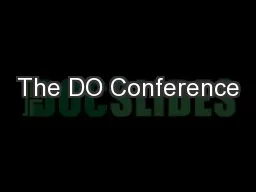 The DO Conference