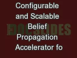 Configurable and Scalable Belief Propagation Accelerator fo