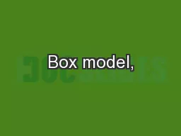 Box model,