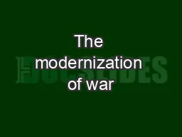 The modernization of war
