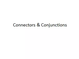 Connectors & Conjunctions