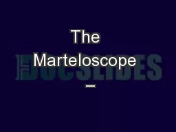 The Marteloscope  –