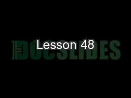 Lesson 48