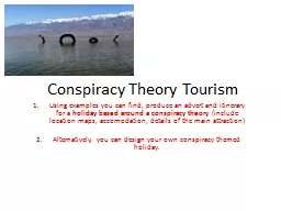 Conspiracy Theory Tourism