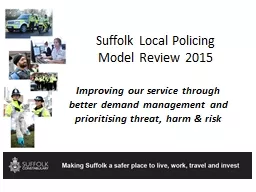 Suffolk Local Policing Model Review 2015