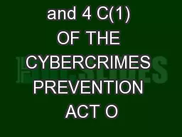 ARTS. 4C(4)  and 4 C(1) OF THE CYBERCRIMES PREVENTION ACT O