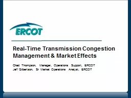 Real-Time Transmission Congestion Management & Market E