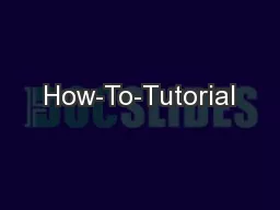 How-To-Tutorial