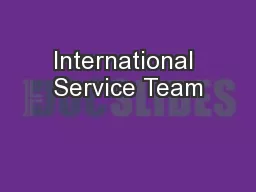 International Service Team