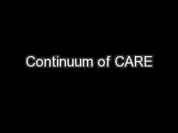 Continuum of CARE