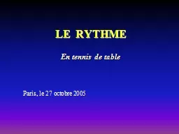 LE  RYTHME